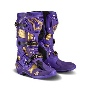 Bottes de moto Alpinestars Tech 10 Limited Edition Champ Purple and Gold