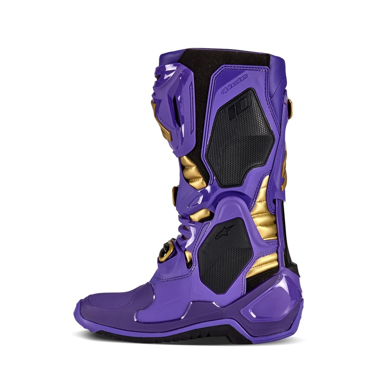 Bottes de moto Alpinestars Tech 10 Limited Edition Champ Purple and Gold