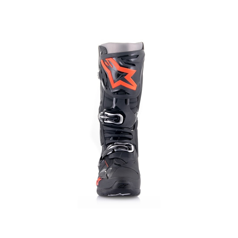 Bottes de moto Alpinestars Tech 10 noir-rouge-fluo-gris