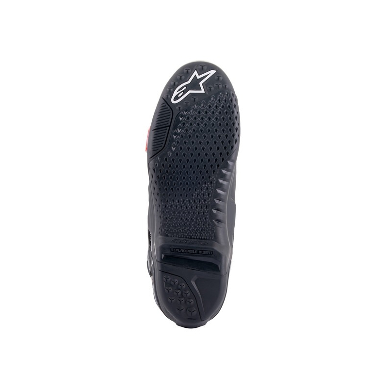 Bottes de moto Alpinestars Tech 10 noir-rouge-fluo-gris