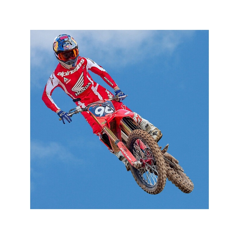 Bottes Moto Alpinestars Tech 10 Supervented Perforées Blanc-Rouge-Noir