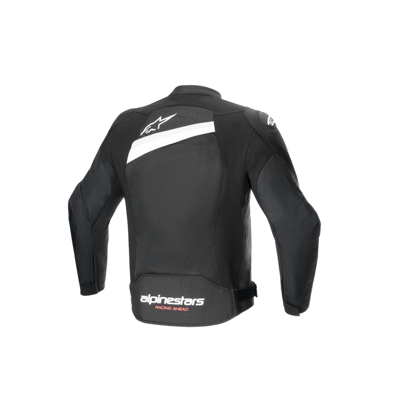 Veste moto Alpinestars T-GP Plus R 4 Airflow noir et blanc