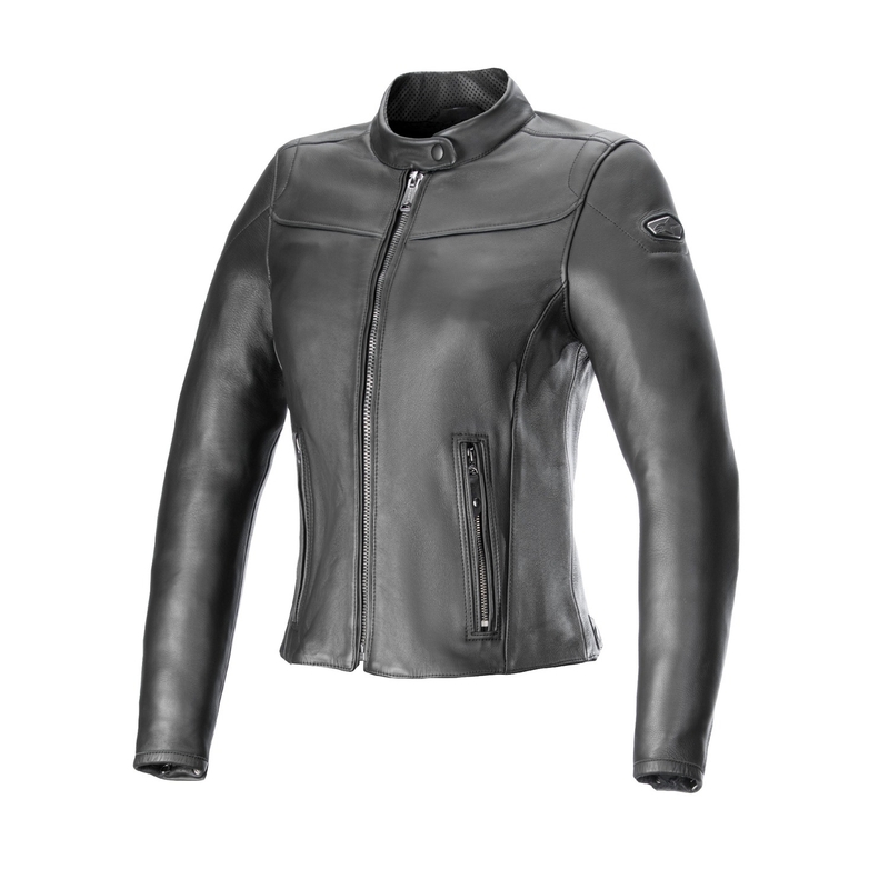 Veste de moto Alpinestars Women's Ory Black Leather Jacket