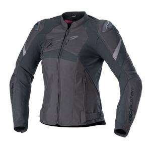 Veste de moto Alpinestars Femme Stella T-GP PLUS R 4 Noir-Rouge fluo