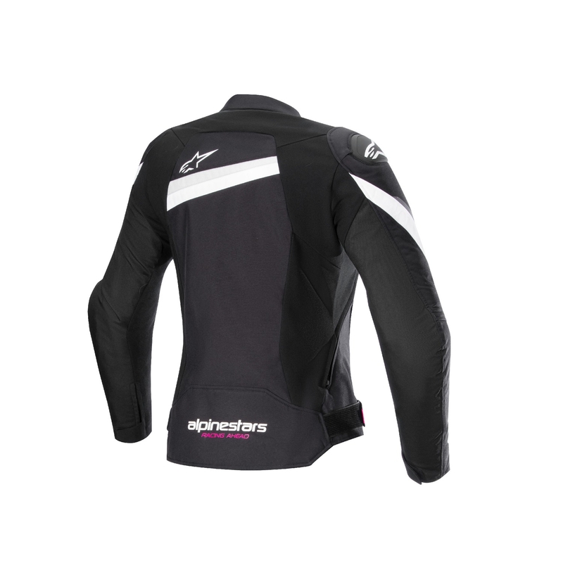 Veste de moto Stella T-GP PLUS R 4 noir et blanc pour femme Alpinestars