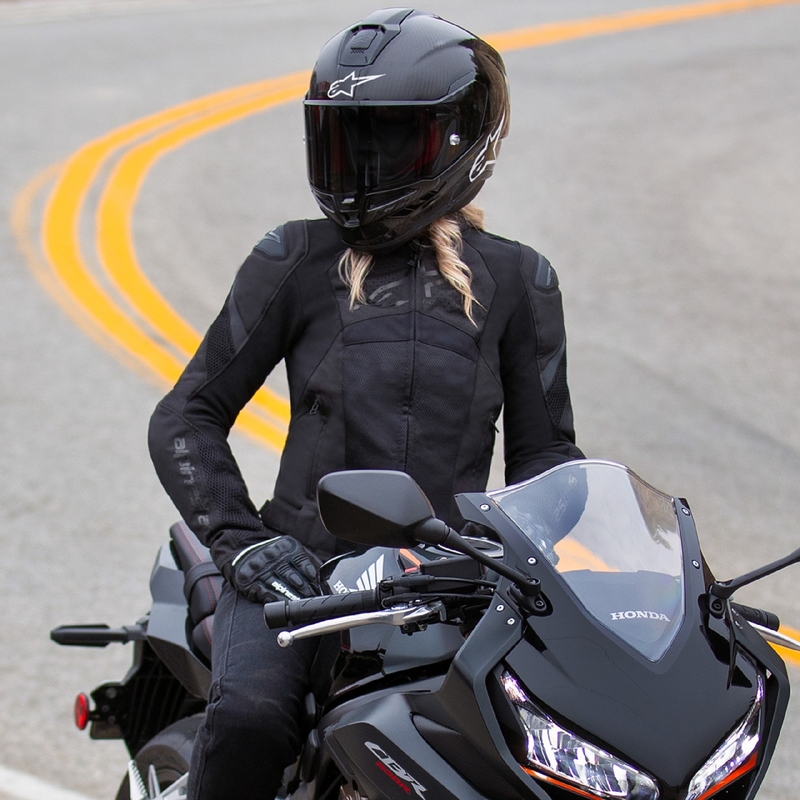 Veste de moto Stella T-GP Plus R 4 Airflow noire Alpinestars pour femme