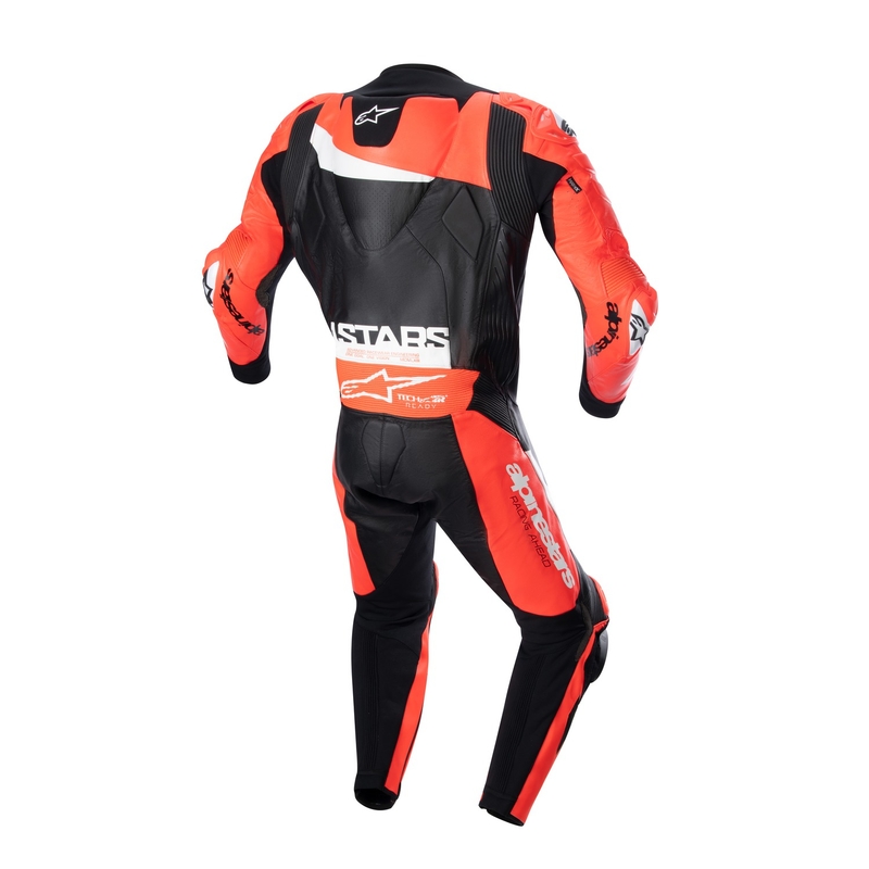 Alpinestars GP Plus 4 TECH-AIR Compatible noir-fluo rouge-blanc soldes