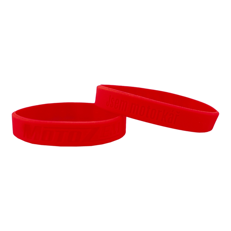Bracelet MotoZem CZ Je suis un motard rouge