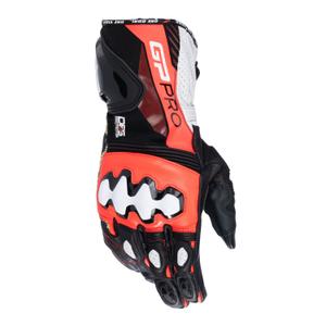 Gants moto Alpinestars GP PRO R 4 noir-rouge fluo-blanc