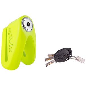 Serrure de frein à disque KOVIX KVC/Z1 jaune fluo