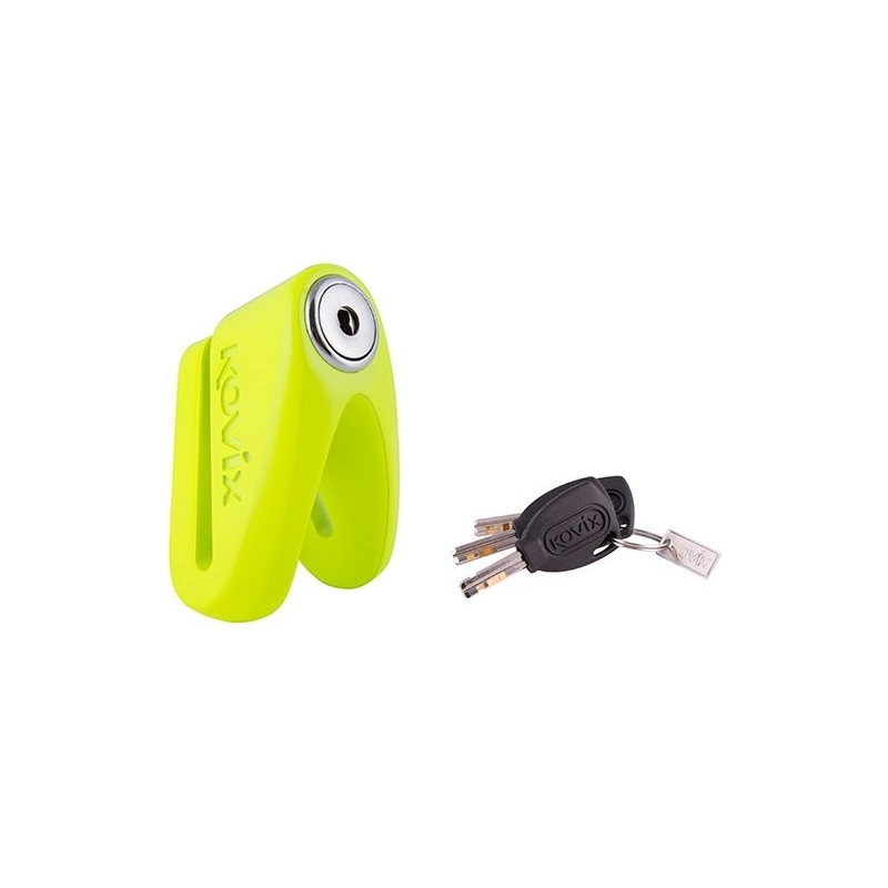 Serrure de frein à disque KOVIX KVC/Z1 jaune fluo