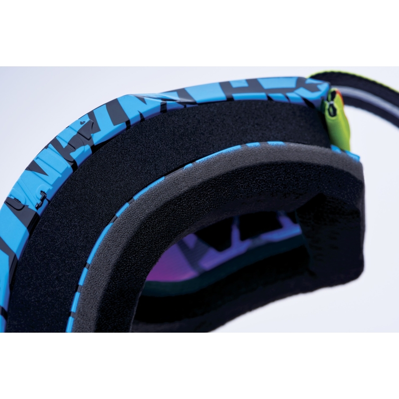 Lunettes de moto-cross 100% ACCURI 2 Special UTV/OTG - édition limitée Ken Block rouge avec plexi chromé