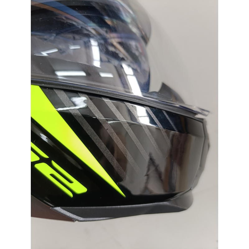 Vyklápěcí přilba na motorku LS2 FF902 Scope Skid černo-fluo žlutá - II. jakost