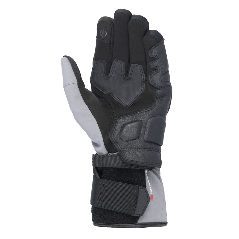Gants moto Alpinestars TOURER W-7 2 DRYSTAR noir-gris foncé