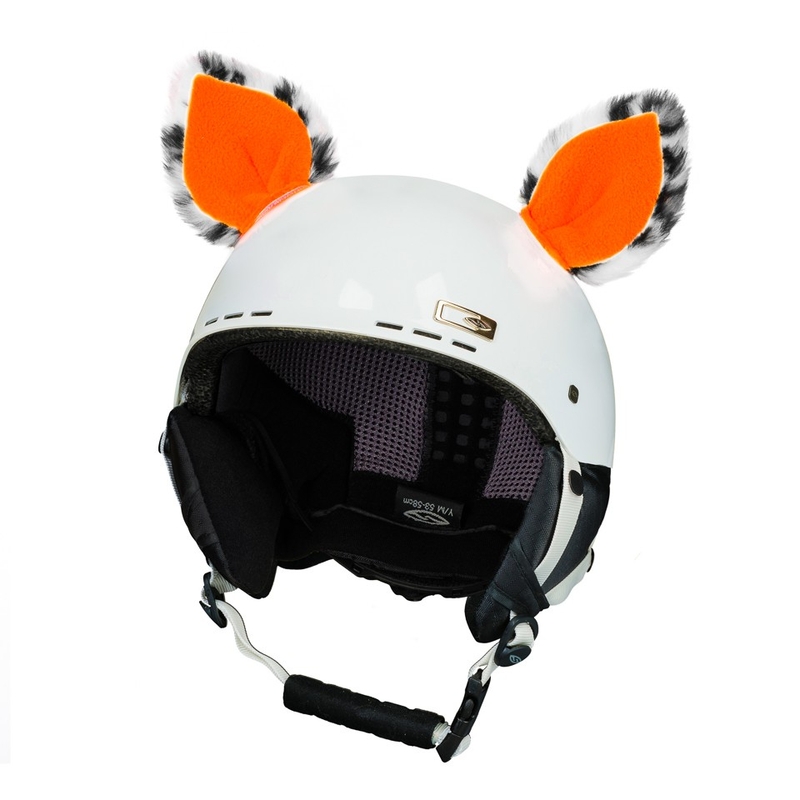 Oreilles de casque Chat néon orange