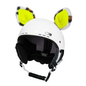 Oreilles de casque Chat jaune fluo