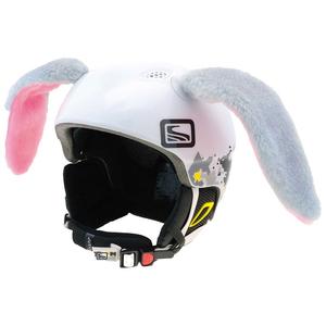 Casque de lapin oreilles grandes grises