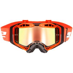 Lunettes de moto-cross LS2 Aura PRO plexi iridium noir-orange