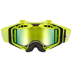Lunettes de moto-cross LS2 Aura PRO noir-jaune iridium plexi