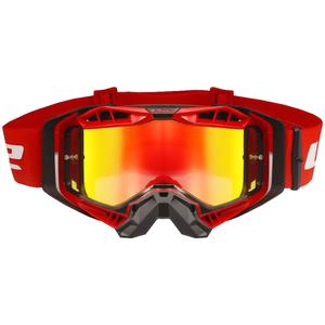 Lunettes de moto-cross LS2 Aura PRO noir-rouge iridium plexi