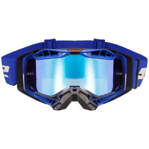 Lunettes de moto-cross LS2 Aura PRO noir-bleu iridium plexi