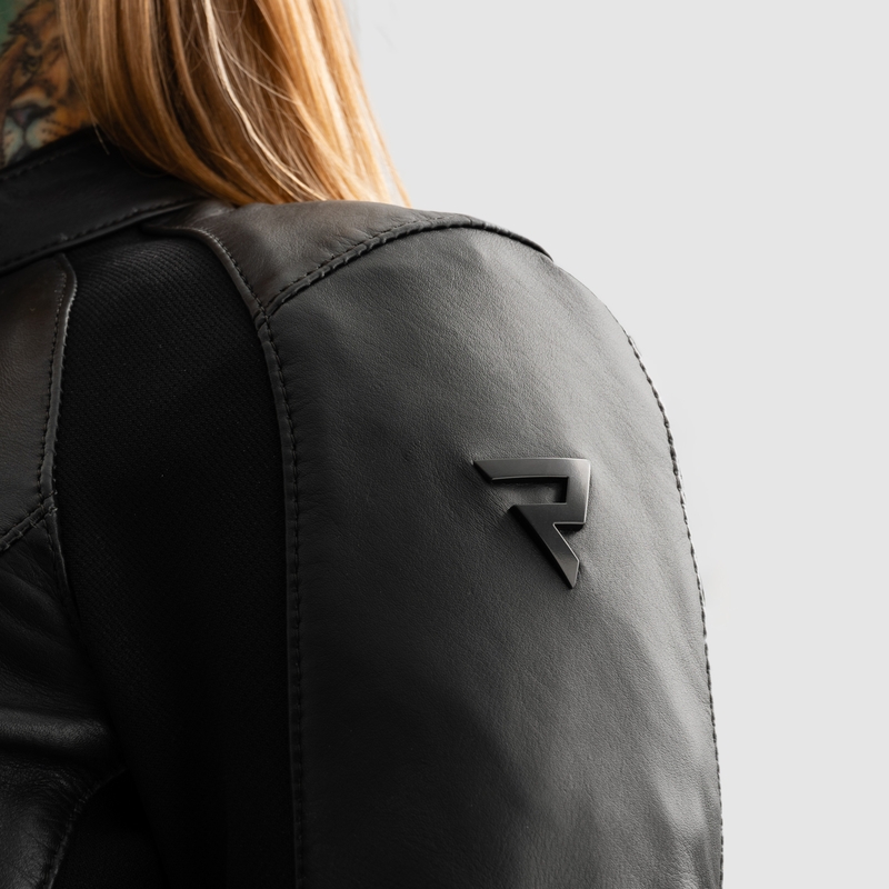 Blouson moto en cuir femme Rebelhorn Siena noir