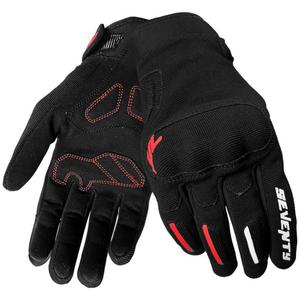 Gants moto Seventy Degrees SD-C40 Asphalte noir et rouge