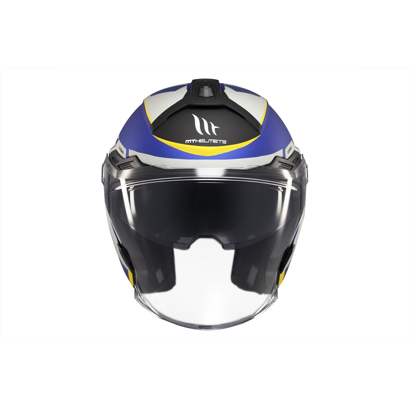 MT Cosmo SV Cruiser casque ouvert bleu-noir-gris mat