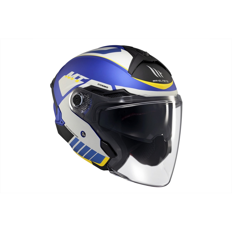 MT Cosmo SV Cruiser casque ouvert bleu-noir-gris mat