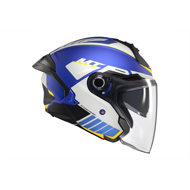 MT Cosmo SV Cruiser casque ouvert bleu-noir-gris mat