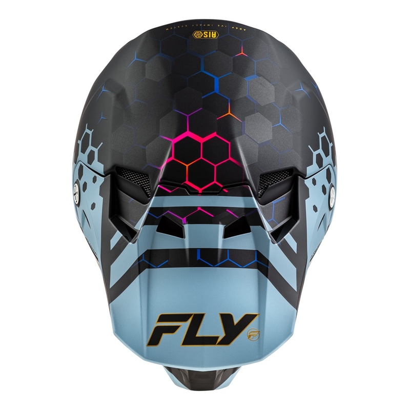 Casque motocross FLY Racing Formula CC Tektonic noir-gris