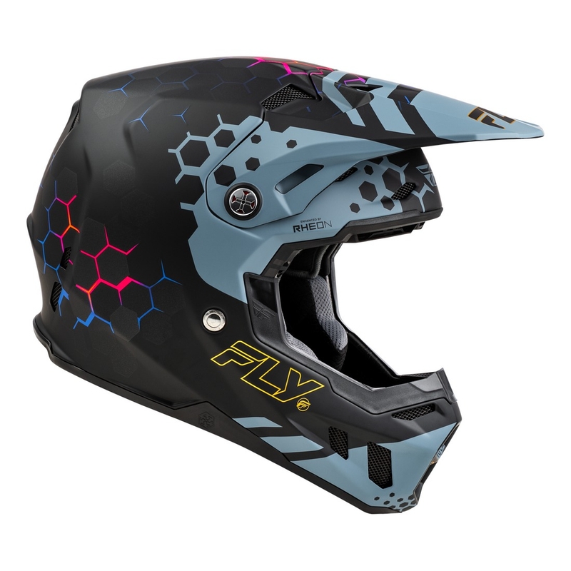 Casque motocross FLY Racing Formula CC Tektonic noir-gris