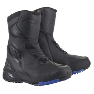 Bottes de moto Alpinestars RT-8 GORE-TEX noires et bleues