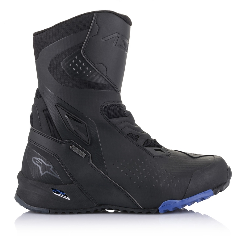 Bottes de moto Alpinestars RT-8 GORE-TEX noires et bleues
