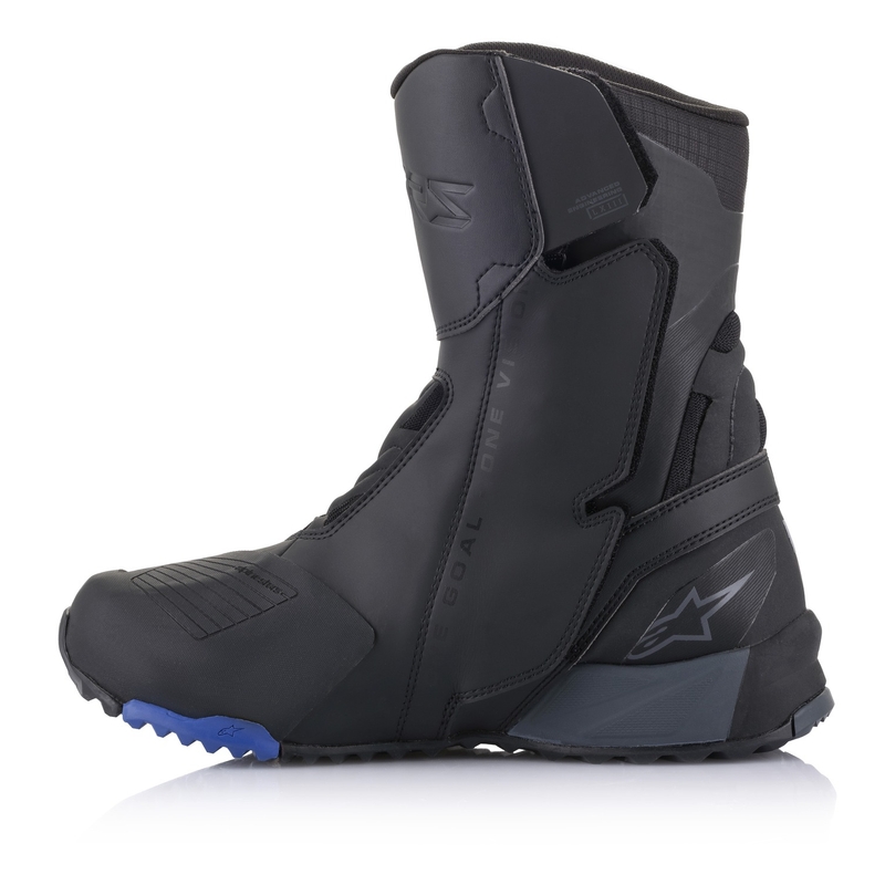 Bottes de moto Alpinestars RT-8 GORE-TEX noires et bleues