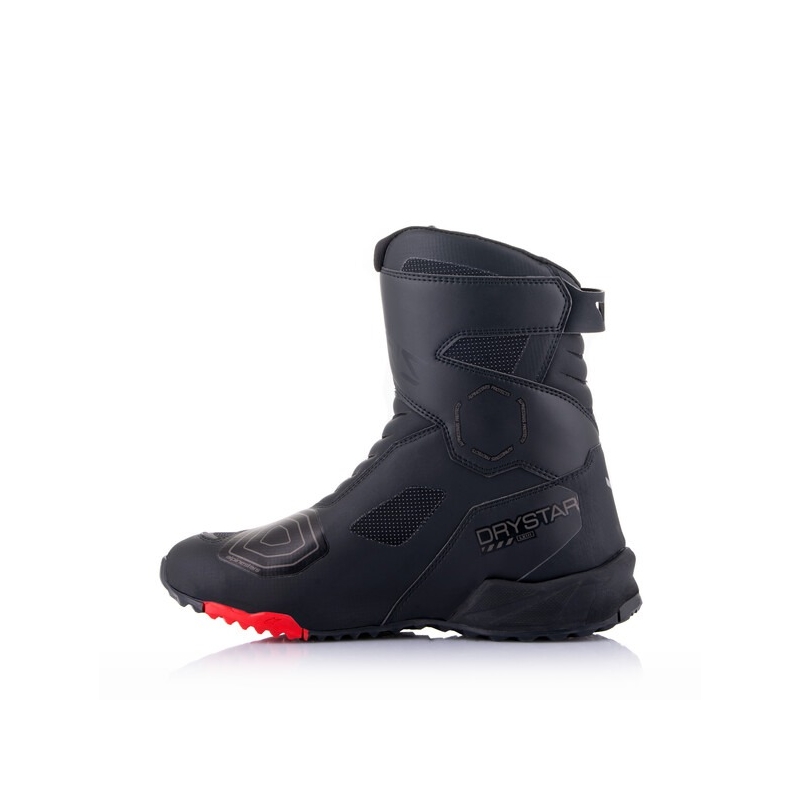 Bottes de moto Alpinestars RT-7 DRYSTAR noires et rouges