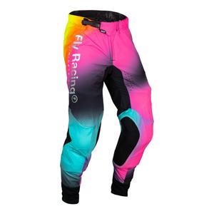 Pantalon cross FLY Racing Lite Le Legacy rose-bleu-noir