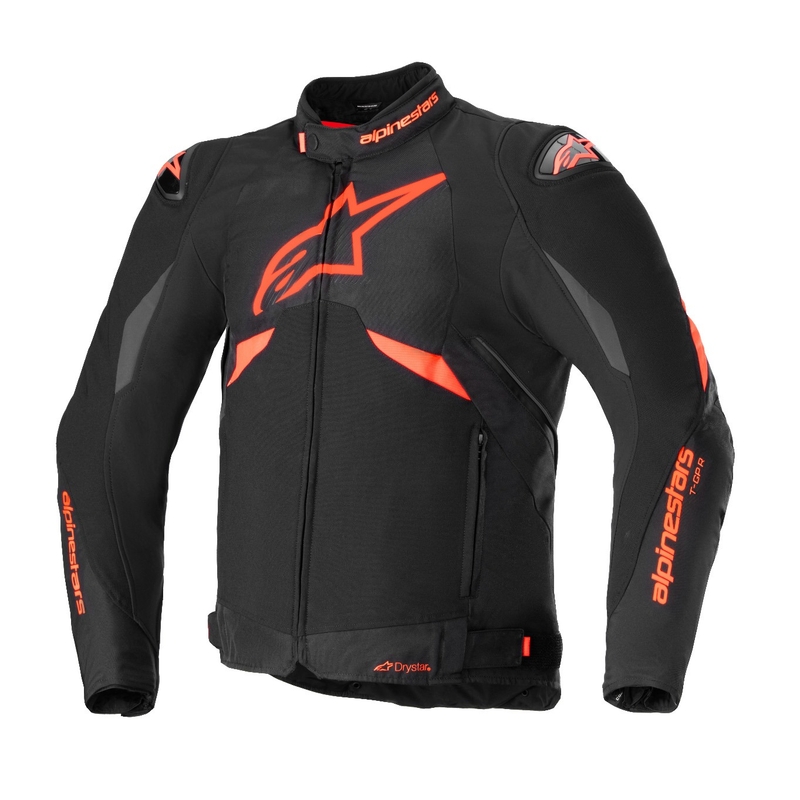 Veste moto Alpinestars T-GP R 3 DRYSTAR noir-rouge-fluo-blanc
