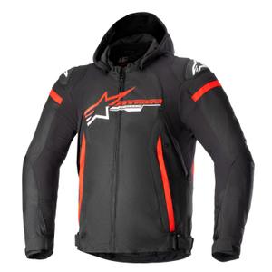 Veste de moto Alpinestars Zaca Waterproof Black, Red and White