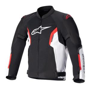 Veste moto Alpinestars AST AIR TECH-AIR 5 compatible noir-blanc-rouge fluo