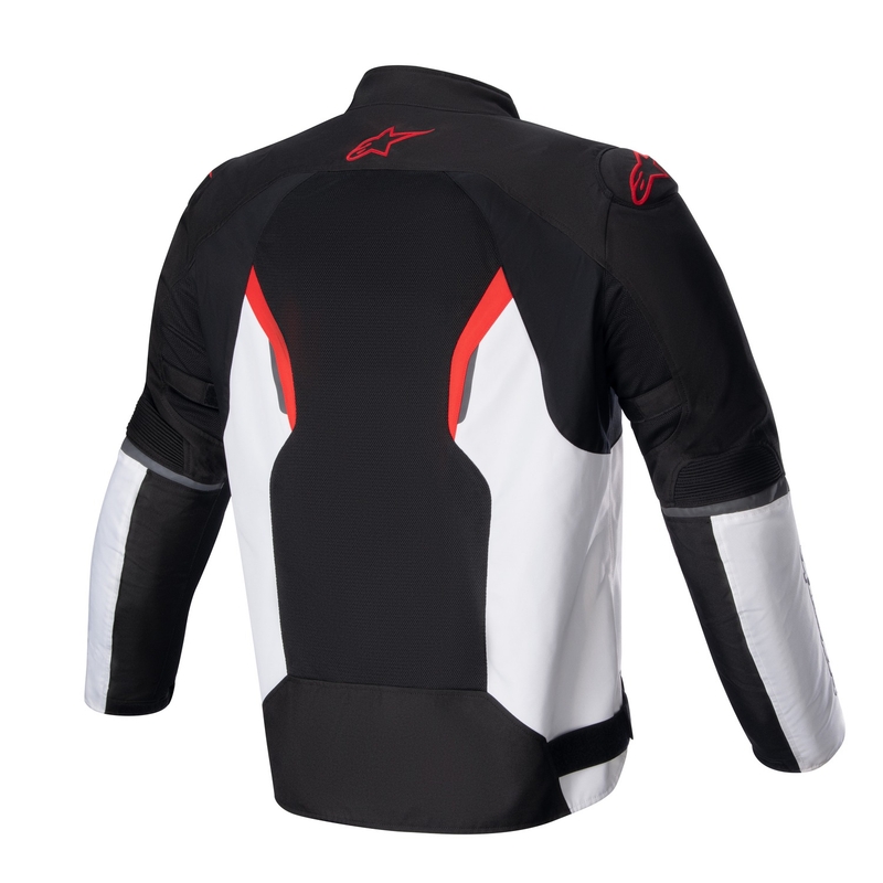 Veste moto Alpinestars AST AIR TECH-AIR 5 compatible noir-blanc-rouge fluo
