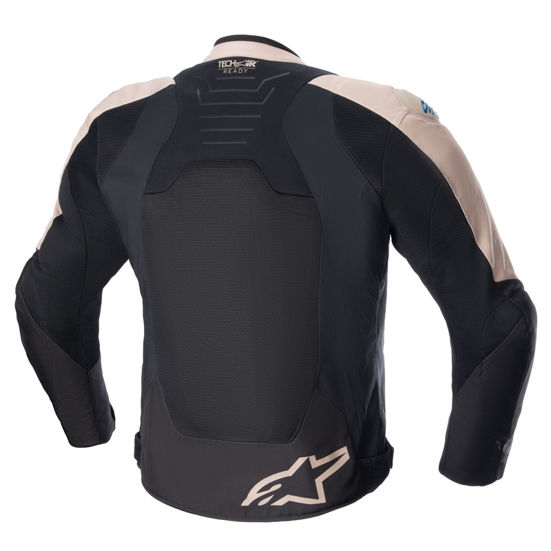 Veste moto Alpinestars SMX Air marron clair-noir-bleu