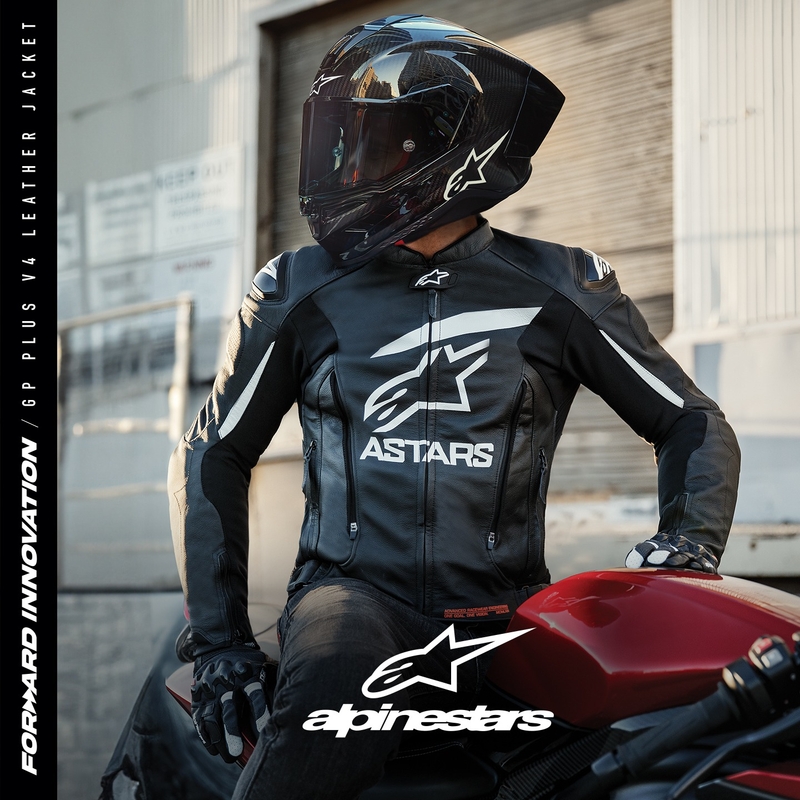 Veste moto Alpinestars GP PLUS 4 noir et blanc