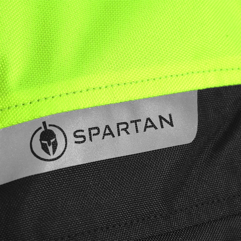 Veste de moto Oxford Spartan Short WP noir-jaune fluo