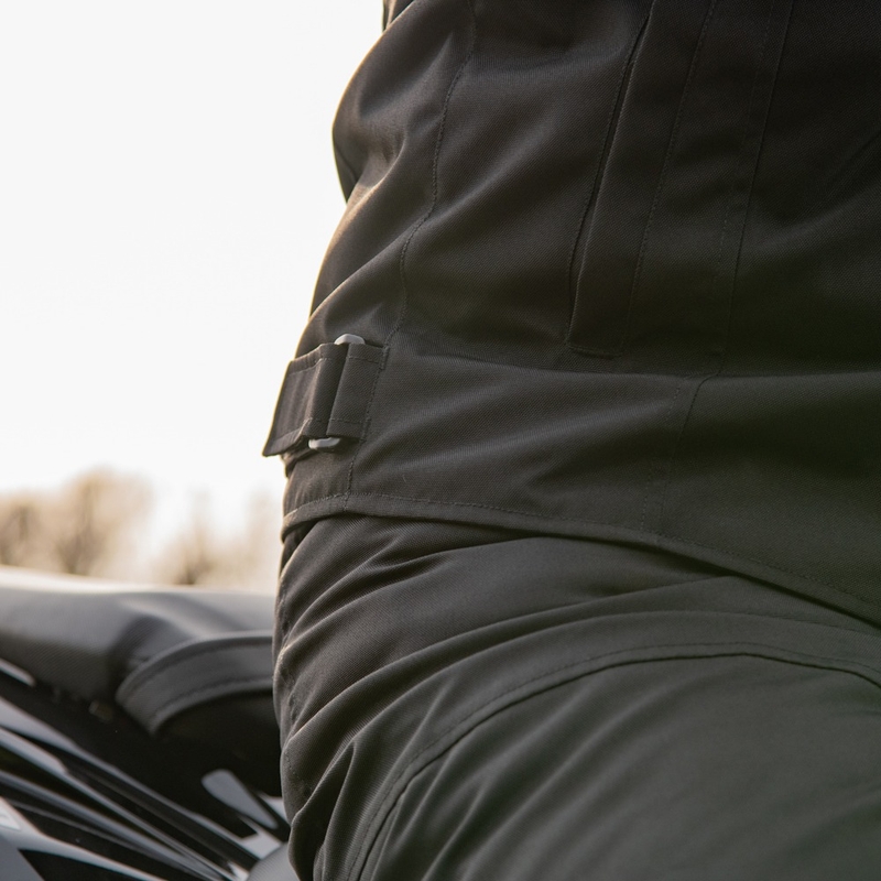 Veste de moto Oxford Spartan Short WP noir-jaune fluo