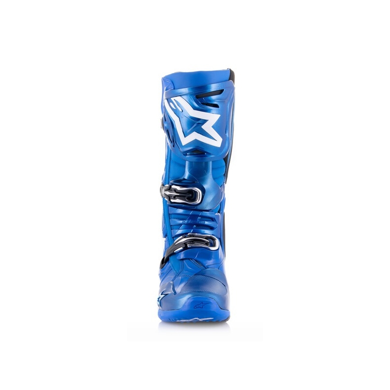 Bottes de moto Alpinestars Tech 10 bleu-noir-blanc