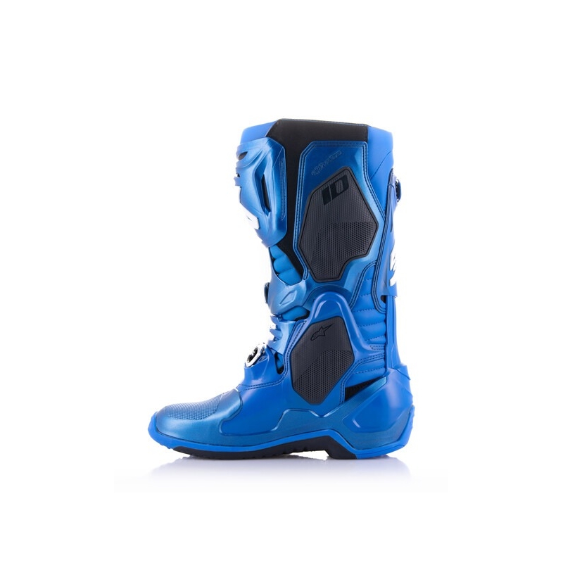 Bottes de moto Alpinestars Tech 10 bleu-noir-blanc