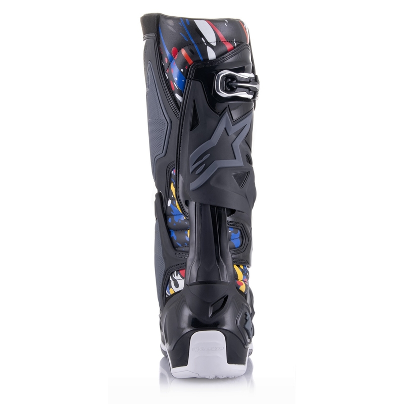 Bottes de moto Alpinestars Tech 10 Limited Edition Renen noir-gris-blanc-multicolore
