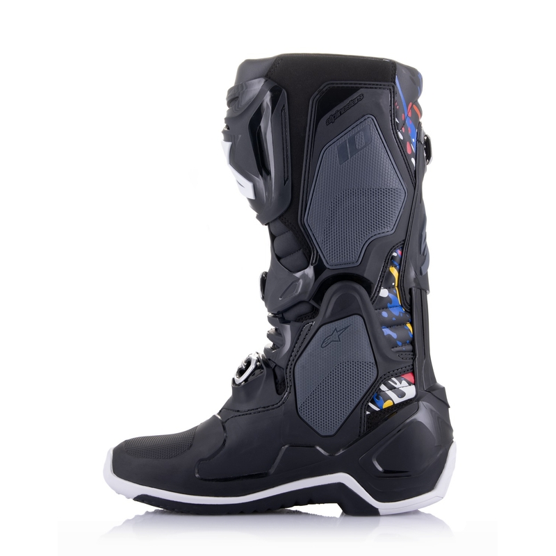 Bottes de moto Alpinestars Tech 10 Limited Edition Renen noir-gris-blanc-multicolore