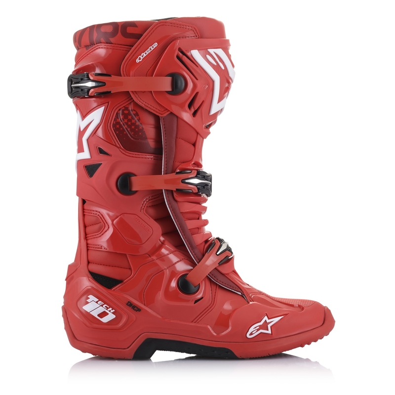 Bottes de moto Alpinestars Tech 10 rouge